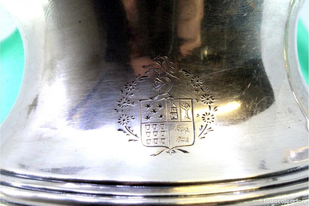 Antig&uuml;edades: jarra de leche de plata - Foto 2