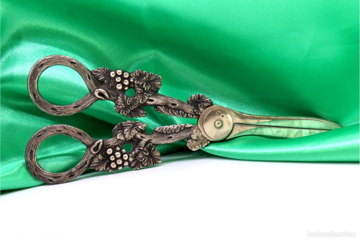 Antiques: Tijeras de platas para uvas