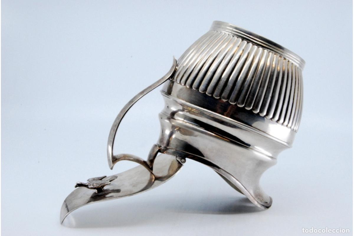 Antig&uuml;edades: jarra de leche de plata - Foto 2