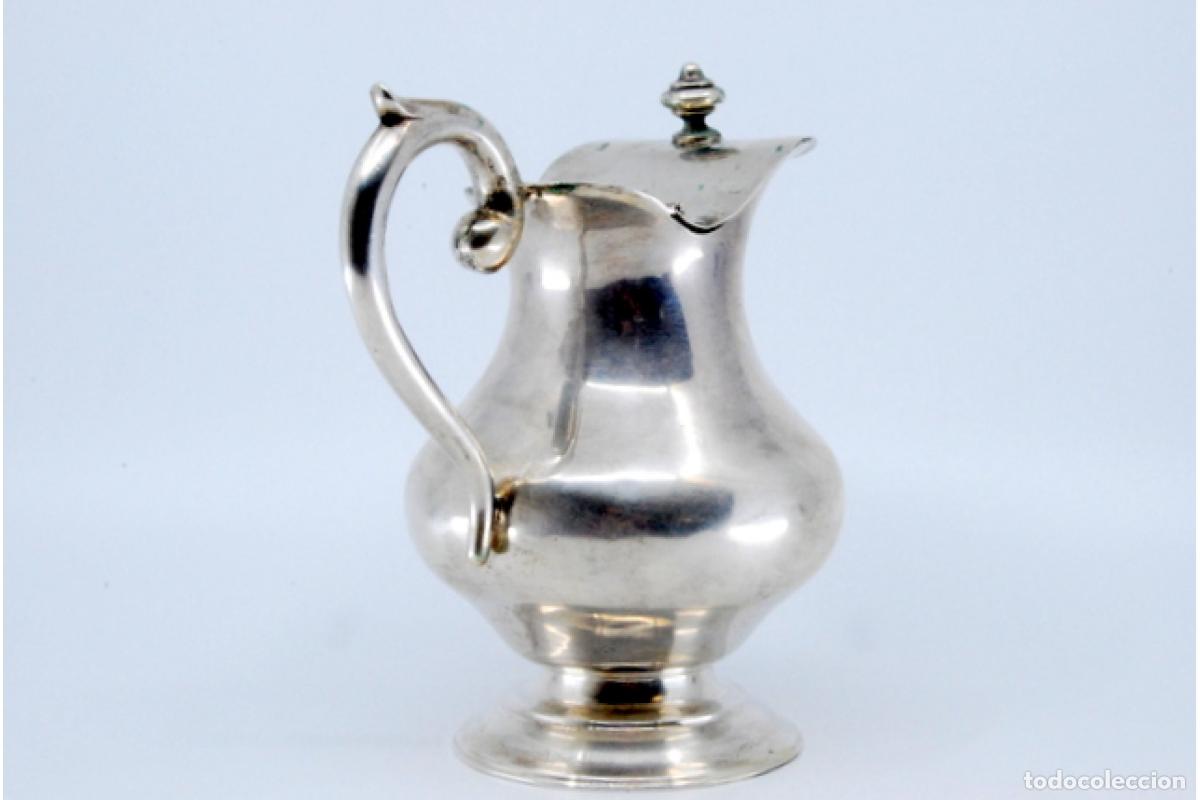 Antig&uuml;edades: jarra de leche de plata - Foto 2