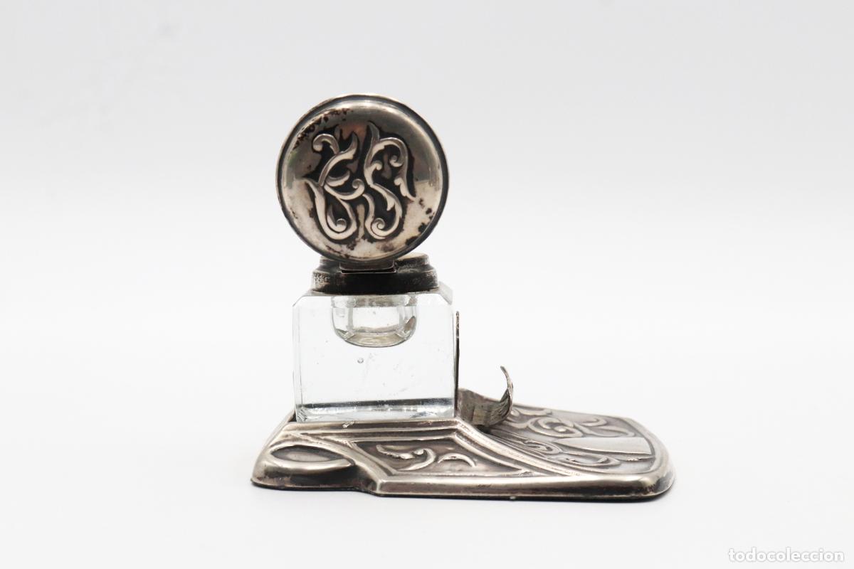 Antig&uuml;edades: tintero de plata - Foto 3