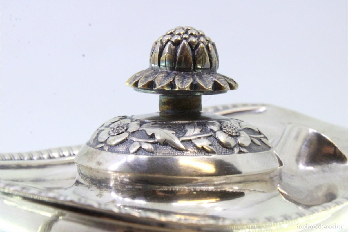 Antig&uuml;edades: jarra de leche de plata - Foto 2