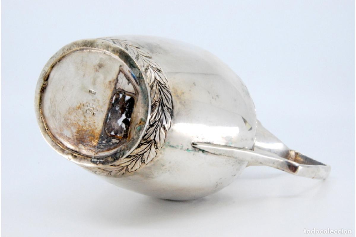 Antig&uuml;edades: jarra de leche de plata - Foto 3