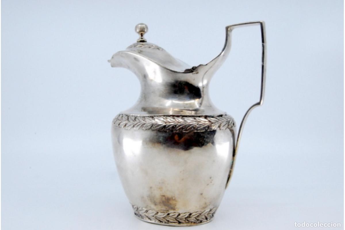 Antig&uuml;edades: jarra de leche de plata - Foto 7