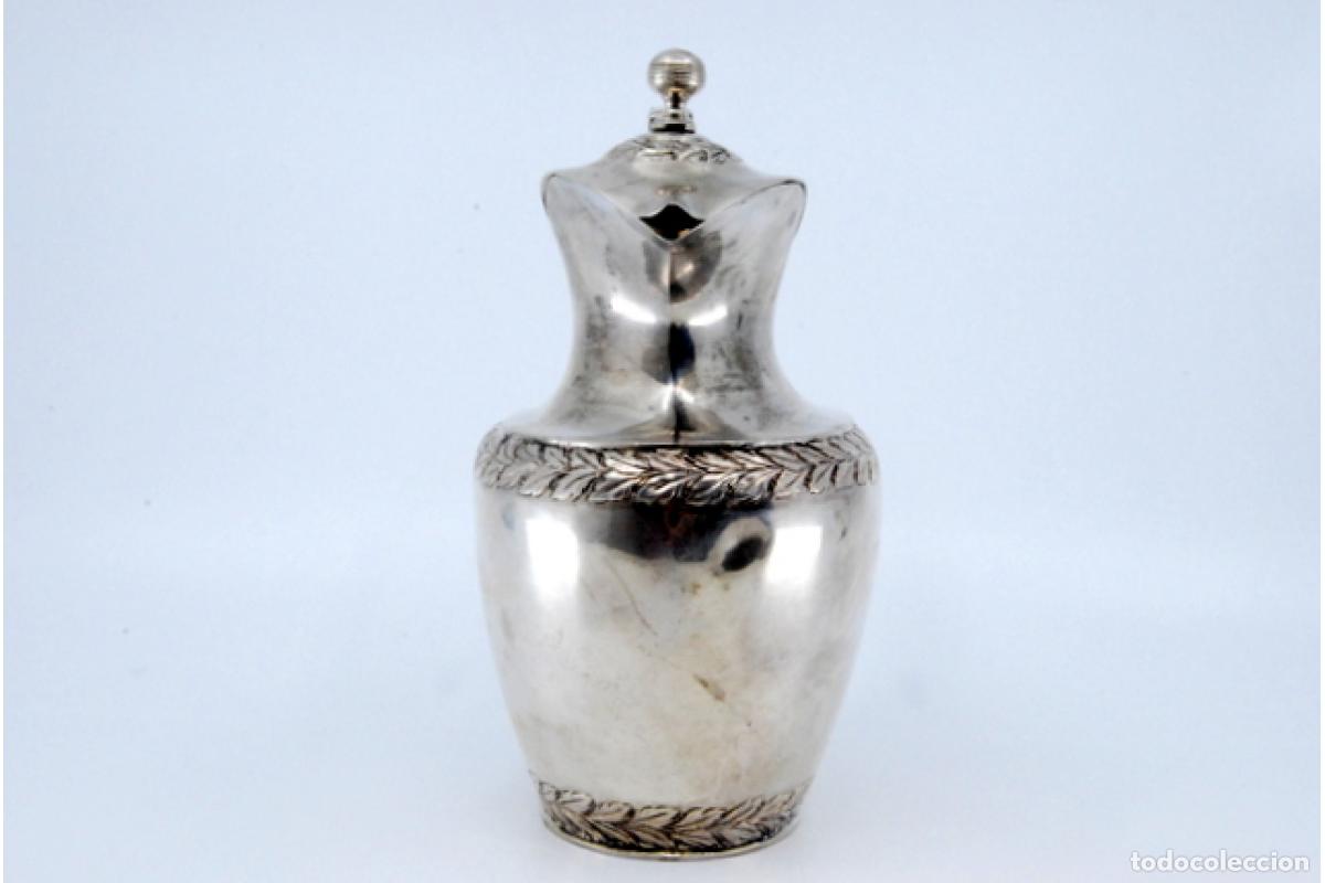 Antig&uuml;edades: jarra de leche de plata - Foto 8