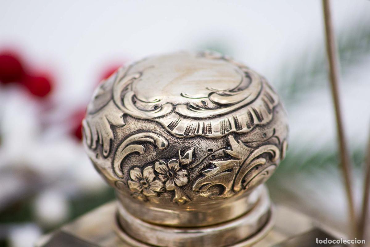 Antig&uuml;edades: tintero de plata - Foto 5