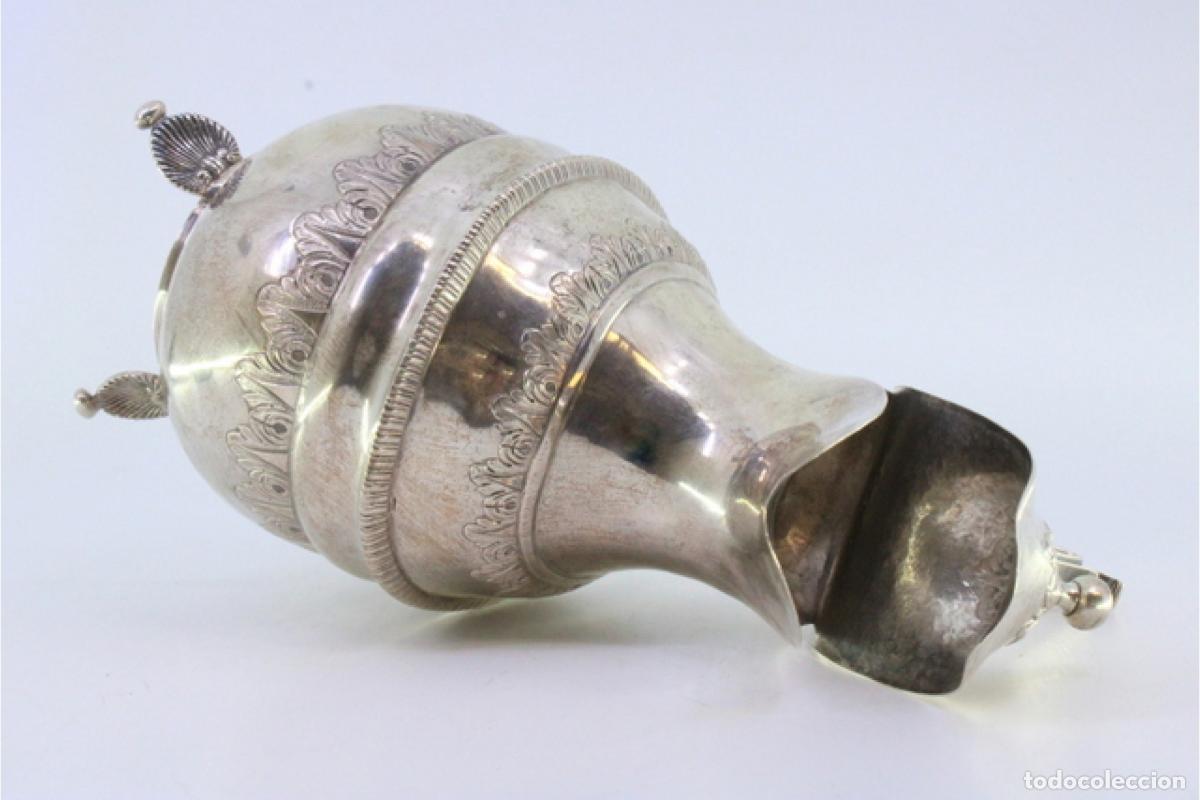 Antig&uuml;edades: jarra de leche de plata - Foto 7