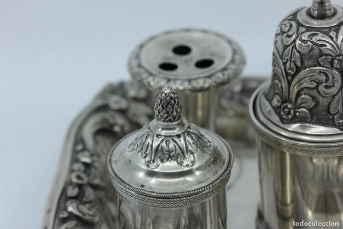 Antig&uuml;edades: tintero de plata - Foto 3