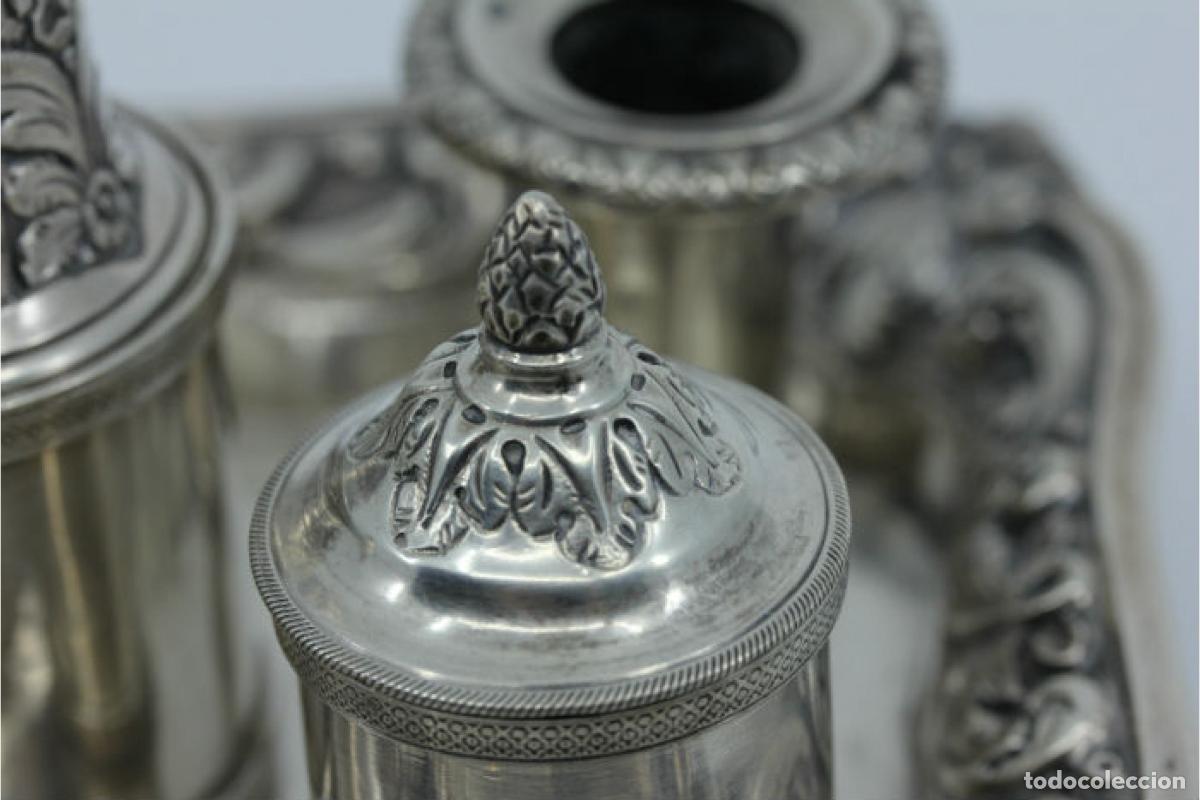 Antig&uuml;edades: tintero de plata - Foto 4