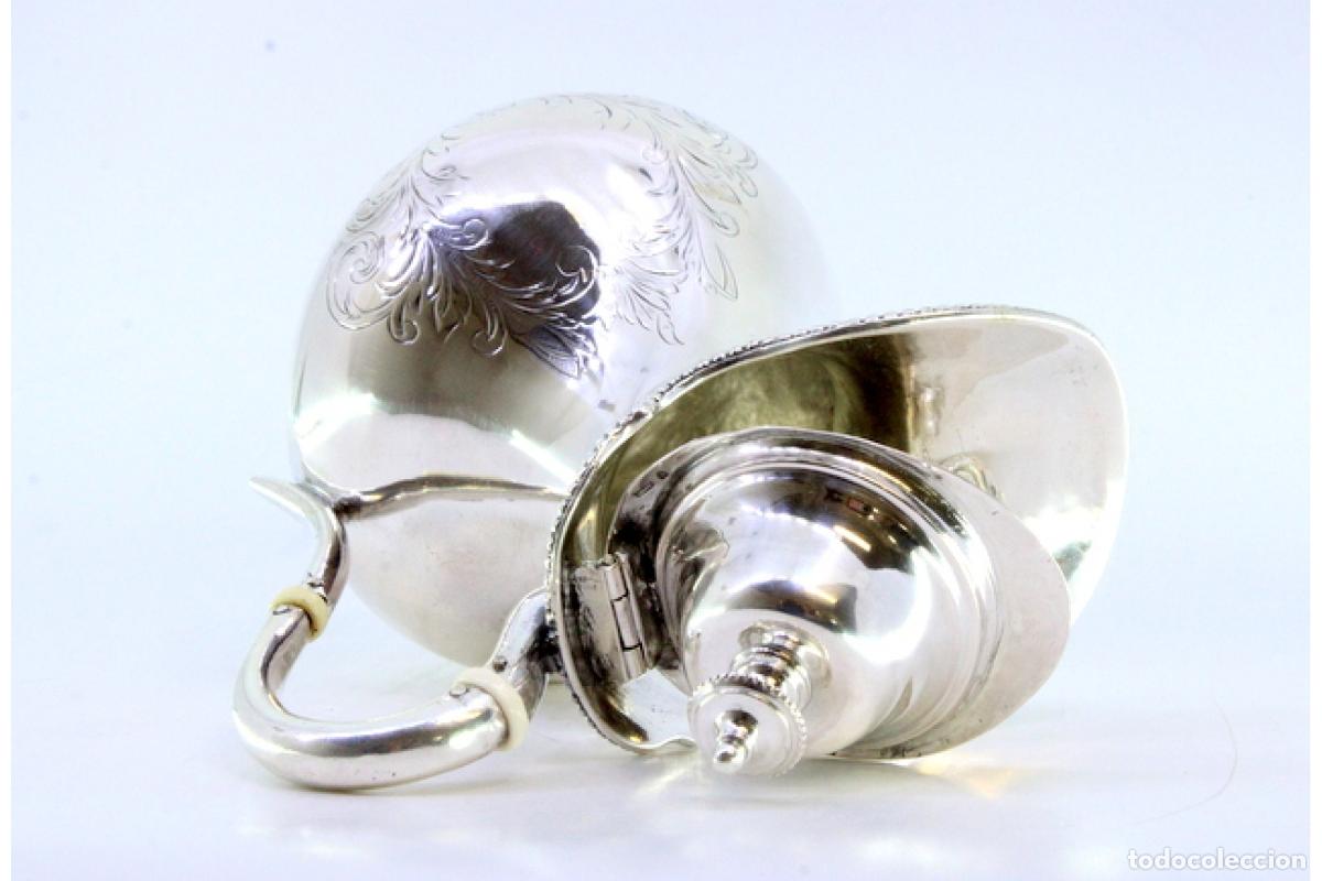 Antig&uuml;edades: jarra de leche de plata - Foto 4