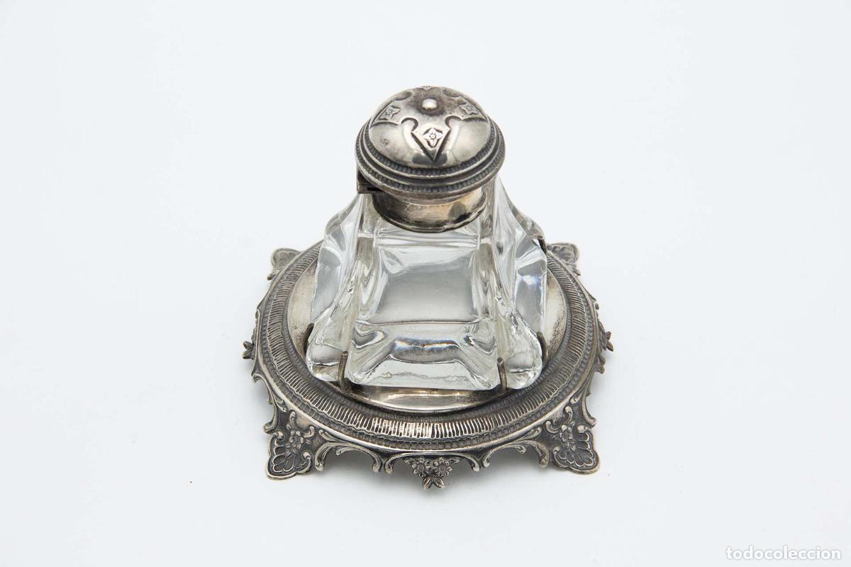 Antig&uuml;edades: tintero de plata - Foto 4