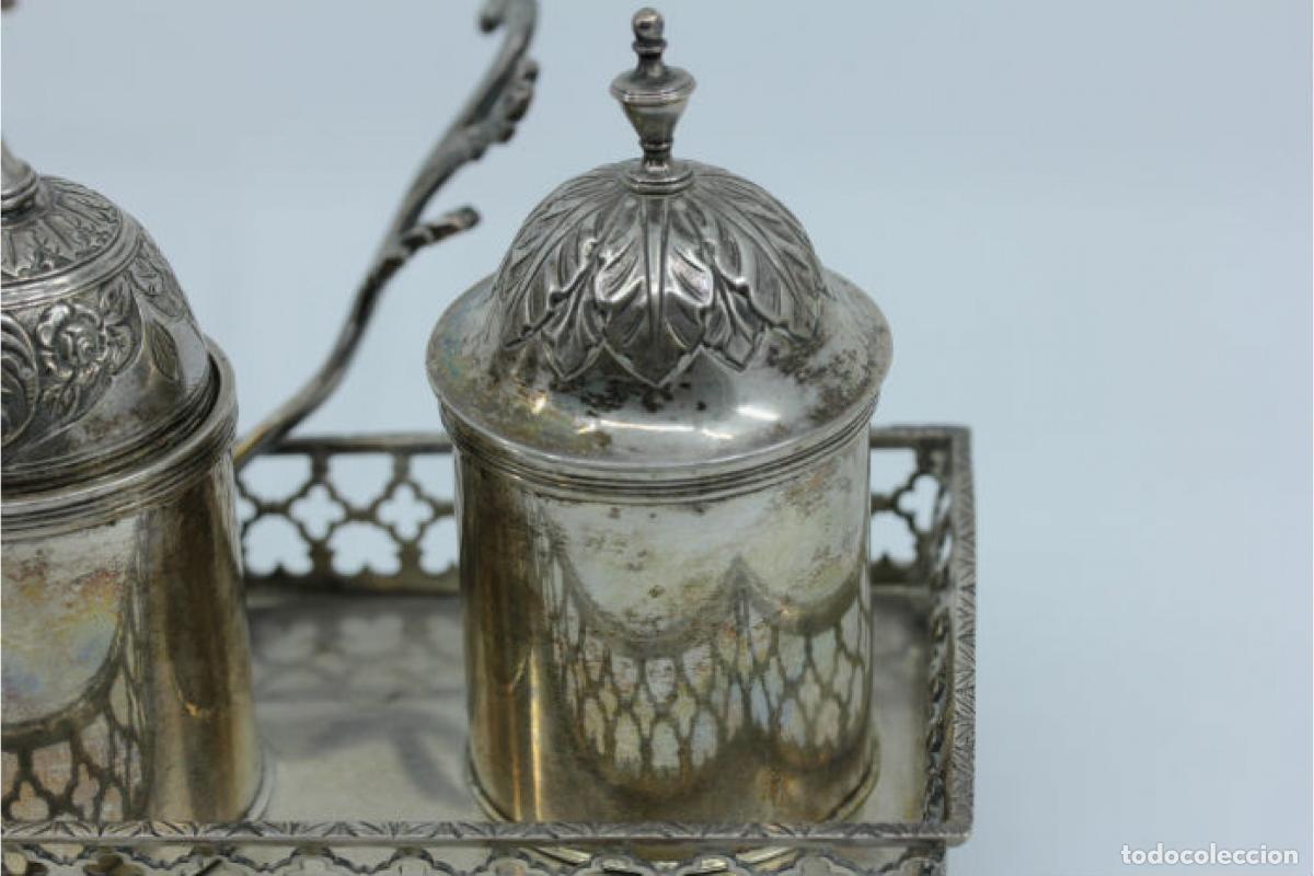 Antig&uuml;edades: tintero de plata - Foto 3