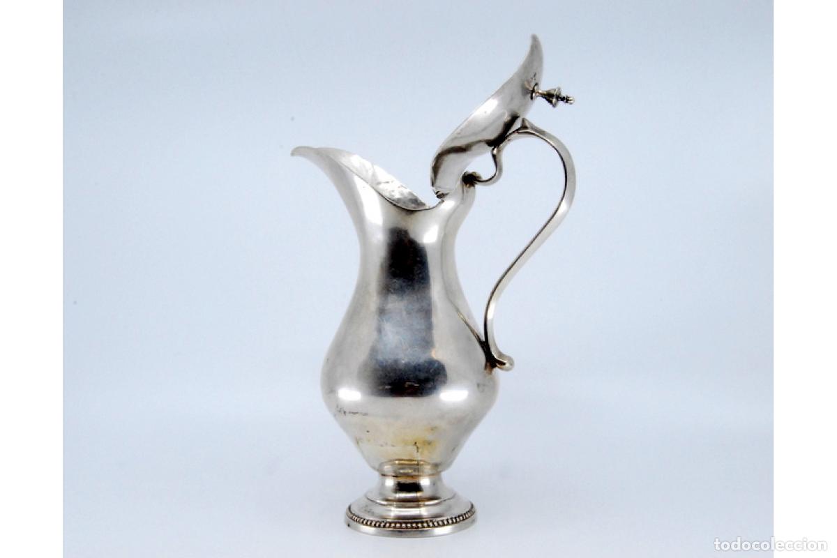 Antig&uuml;edades: jarra de leche de plata - Foto 7
