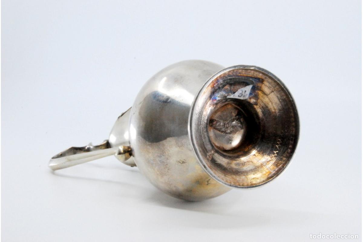 Antig&uuml;edades: jarra de leche de plata - Foto 9