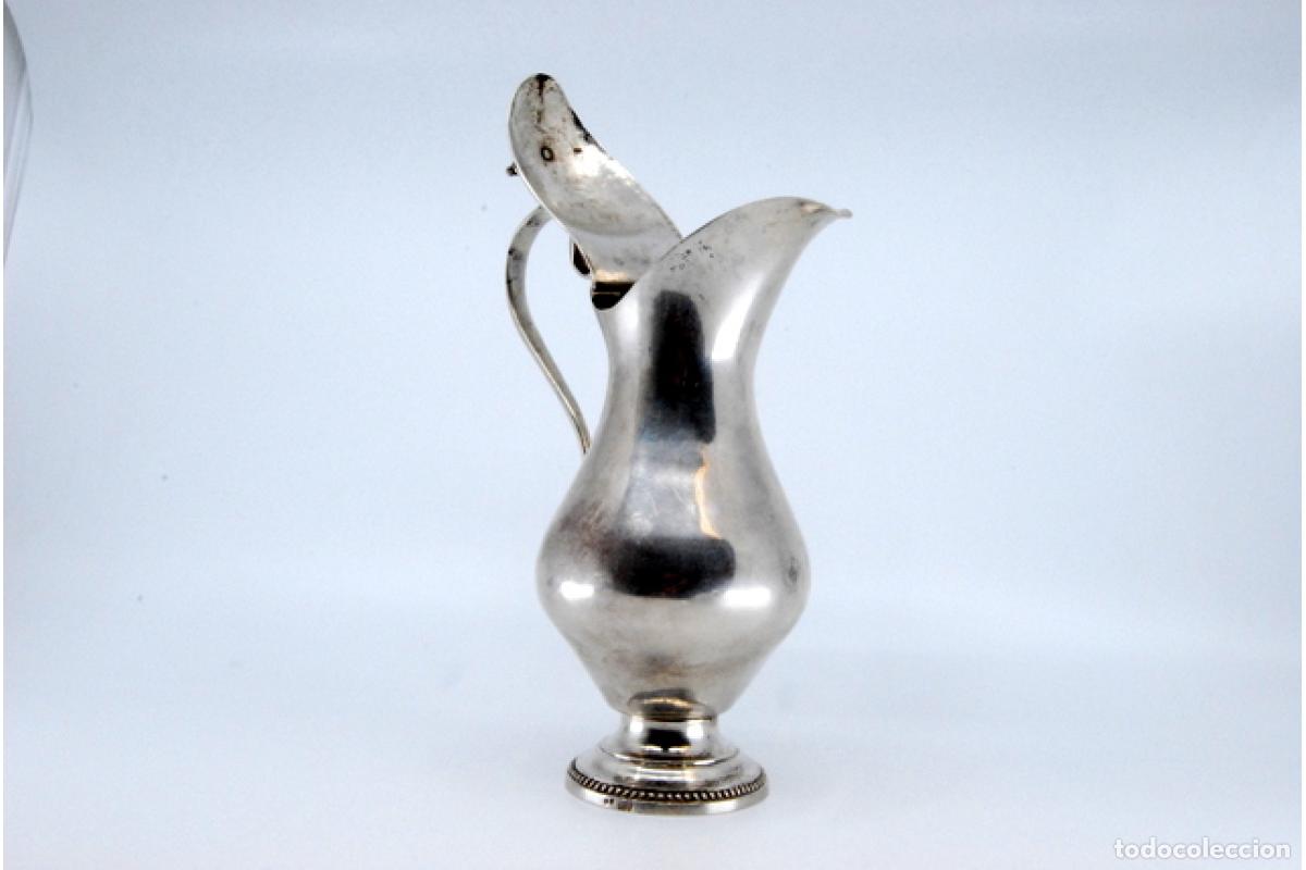 Antig&uuml;edades: jarra de leche de plata - Foto 10