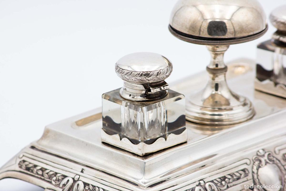Antig&uuml;edades: tintero de plata - Foto 2