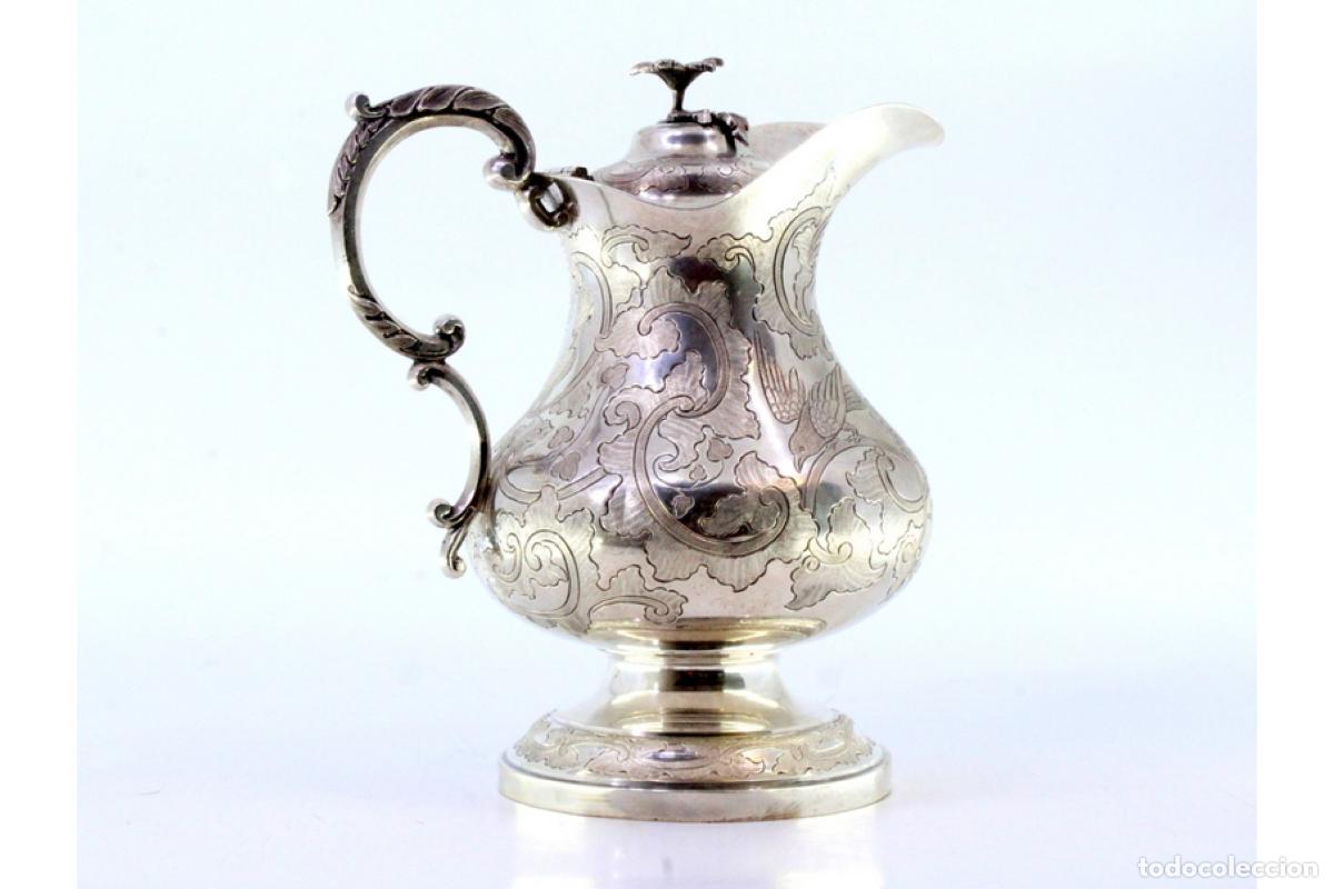 Antig&uuml;edades: jarra de leche de plata - Foto 2