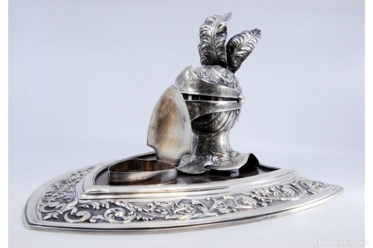 Antig&uuml;edades: tintero de plata - Foto 5