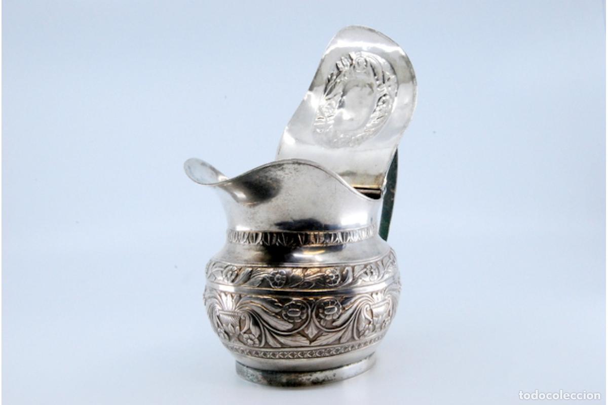 Antig&uuml;edades: jarra de leche de plata - Foto 8