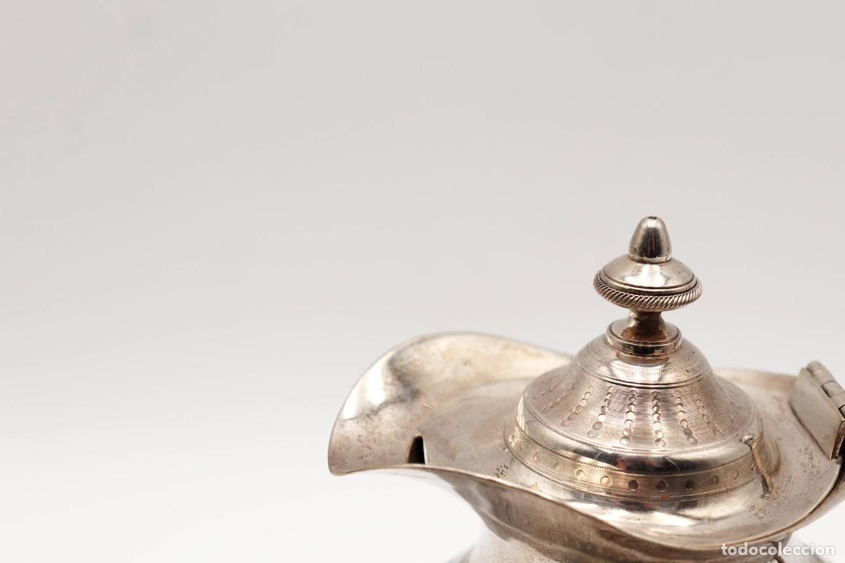 Antig&uuml;edades: jarra de leche de plata - Foto 5
