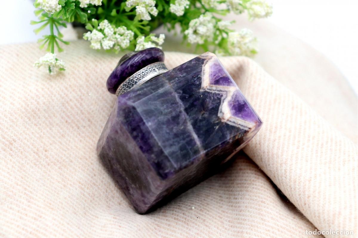 Antig&uuml;edades: Tintero de m&aacute;rmol y plata - Foto 3