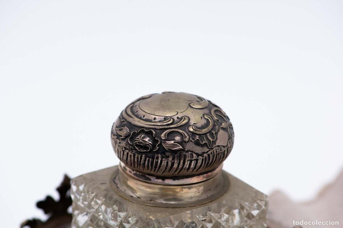 Antig&uuml;edades: tintero de plata - Foto 6
