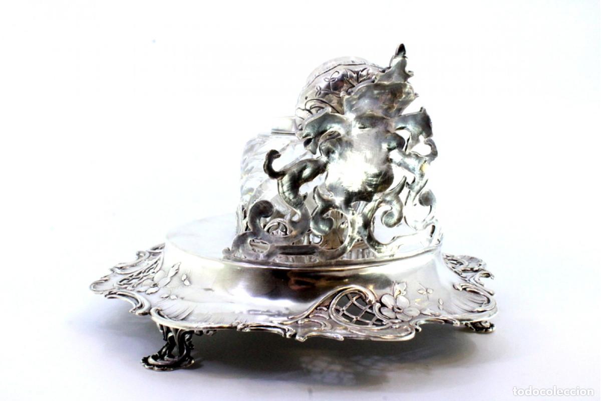 Antig&uuml;edades: tintero de plata - Foto 9
