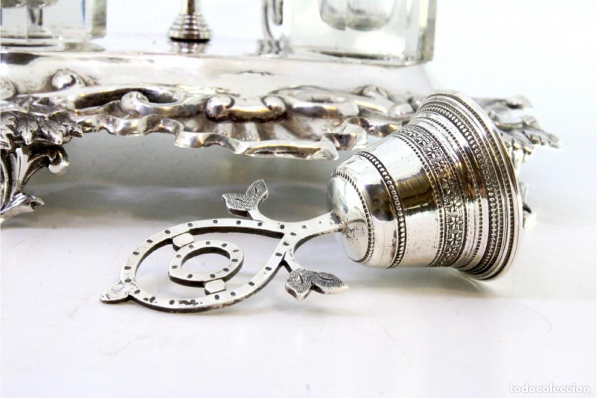 Antig&uuml;edades: tintero de plata - Foto 7