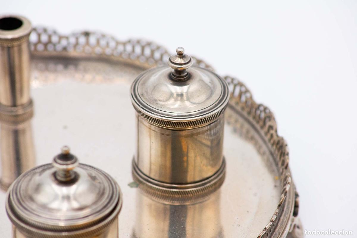 Antig&uuml;edades: tintero de plata - Foto 3
