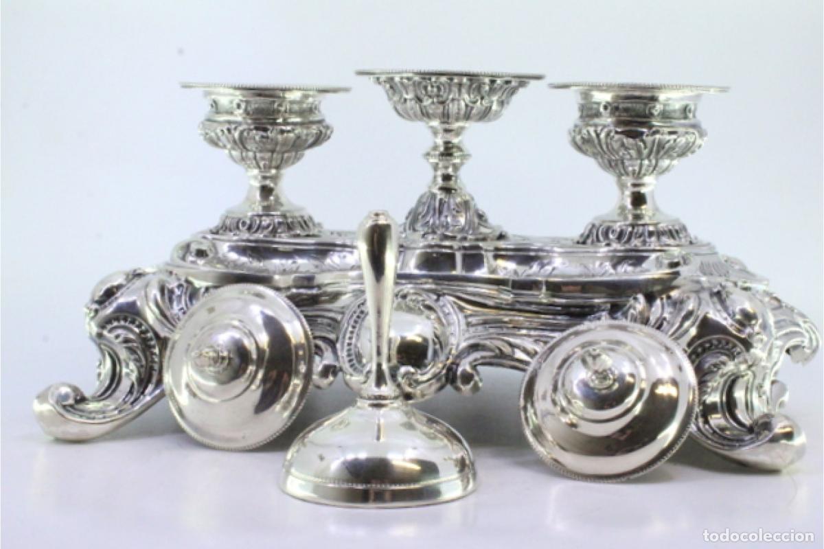 Antig&uuml;edades: tintero de plata - Foto 4