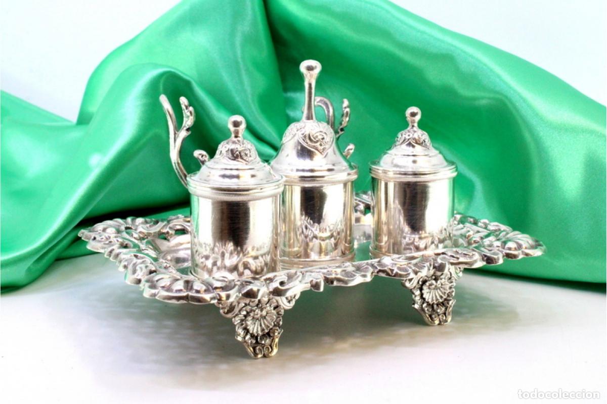 Antig&uuml;edades: tintero de plata