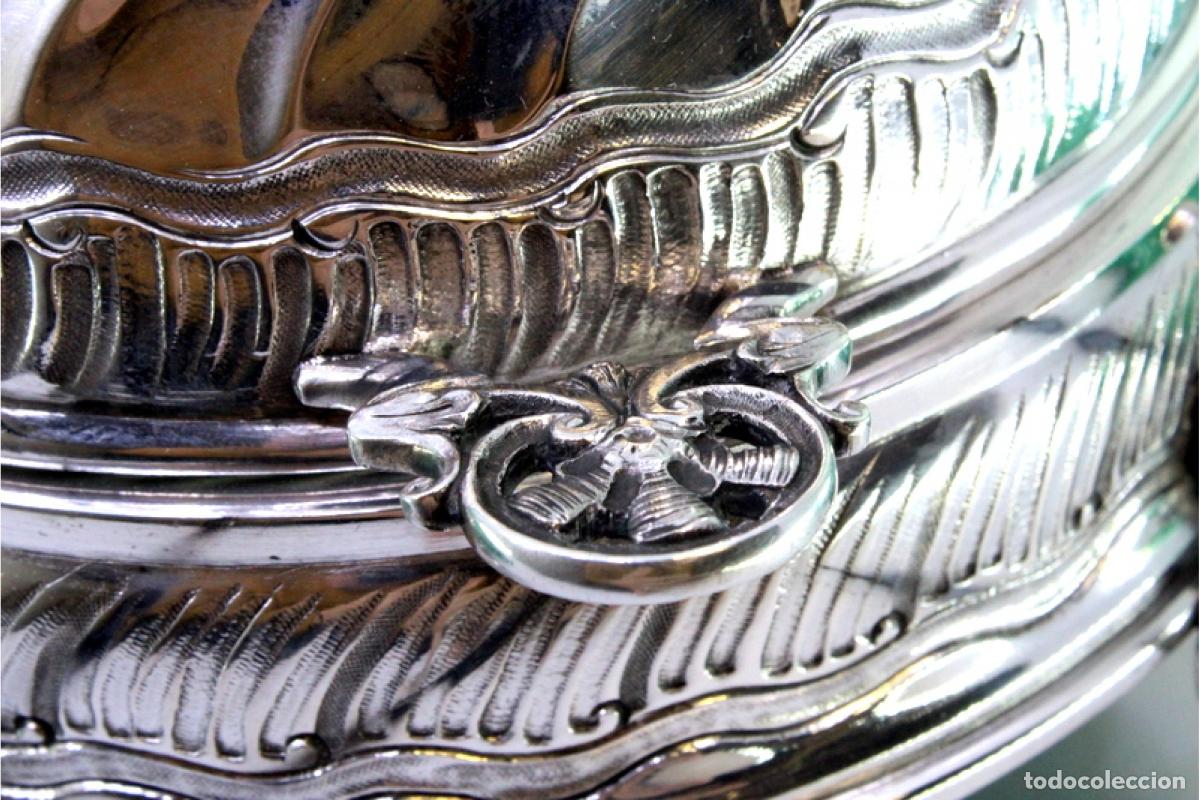 Antig&uuml;edades: mantequera de plata - Foto 8