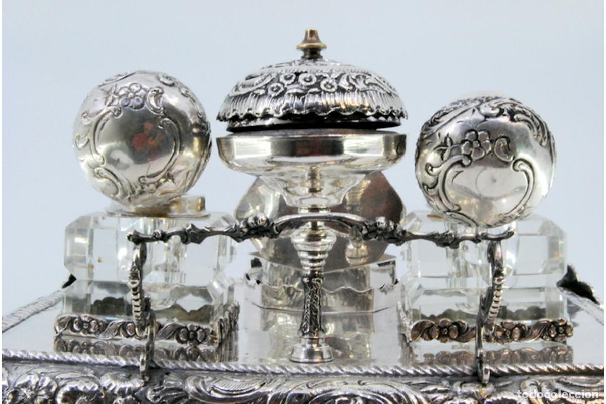Antig&uuml;edades: tintero de plata - Foto 2