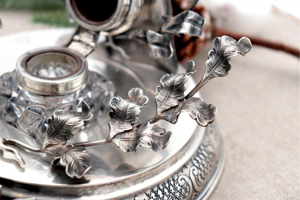 Antig&uuml;edades: tintero de plata - Foto 5