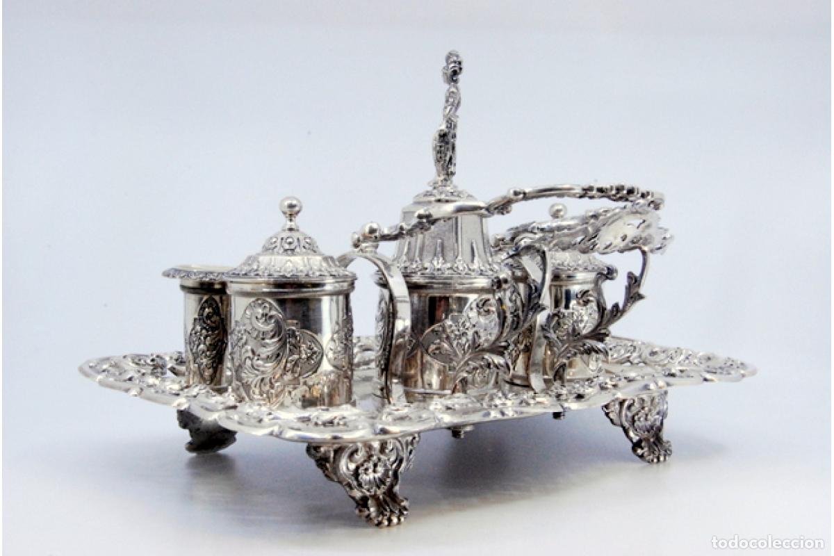 Antig&uuml;edades: tintero de plata - Foto 2
