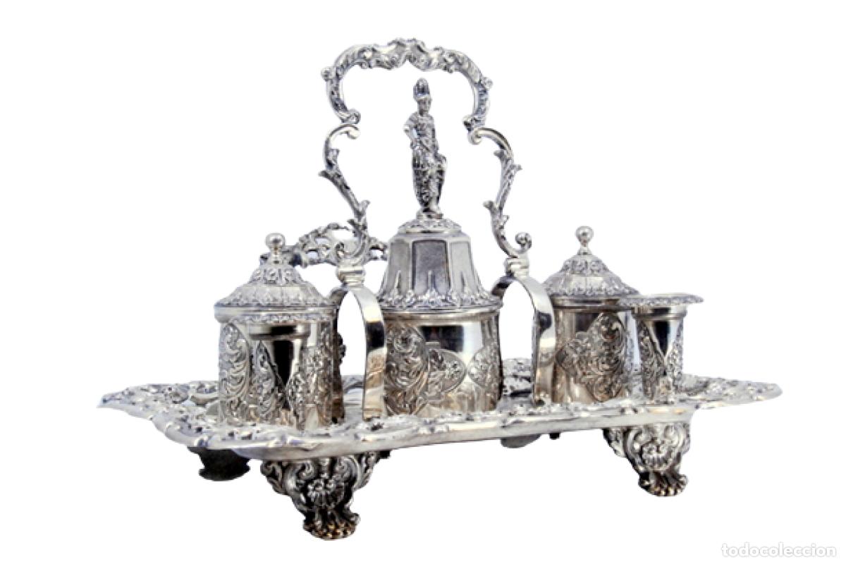 Antig&uuml;edades: tintero de plata