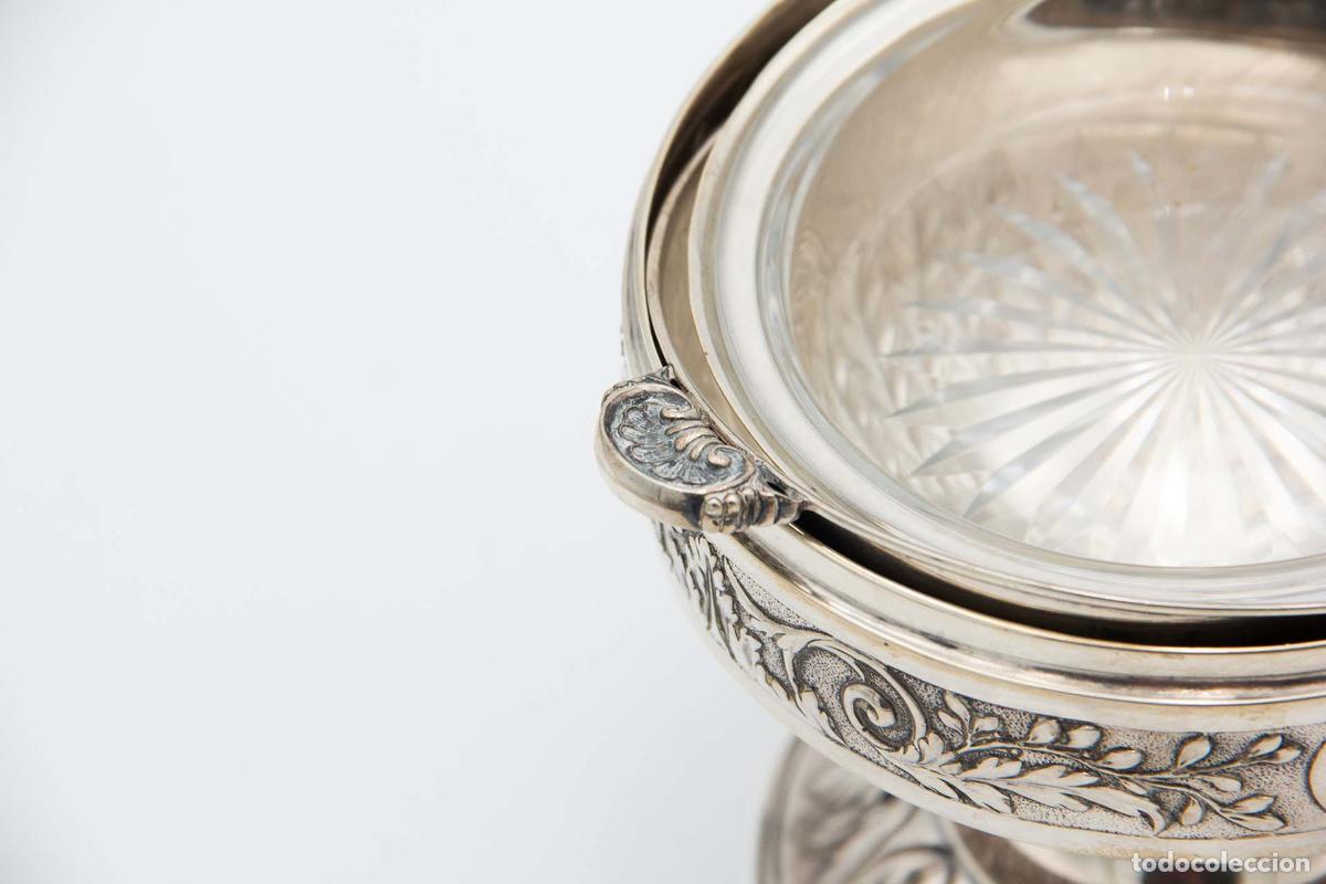 Antig&uuml;edades: mantequera de plata - Foto 3