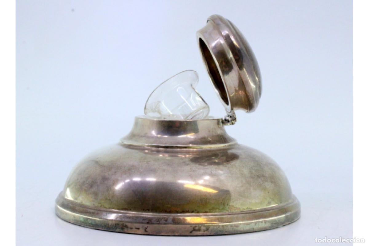 Antig&uuml;edades: tintero de plata - Foto 4