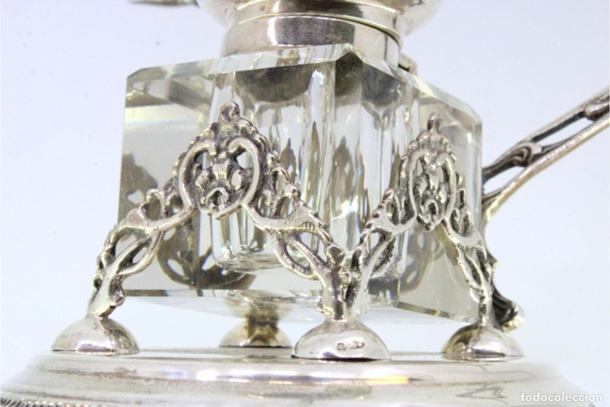 Antig&uuml;edades: tintero de plata - Foto 6