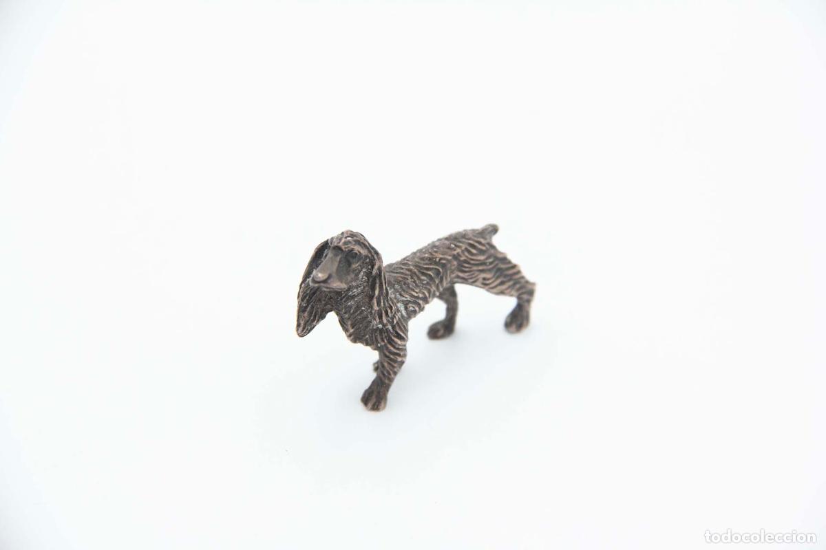 Antig&uuml;edades: Perro Cocker Spaniel en color plata - Foto 2