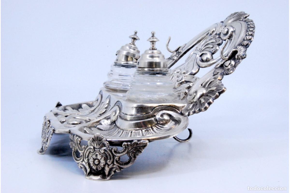 Antig&uuml;edades: tintero de plata - Foto 4