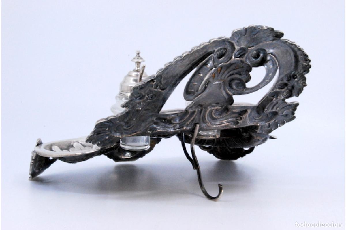 Antig&uuml;edades: tintero de plata - Foto 5
