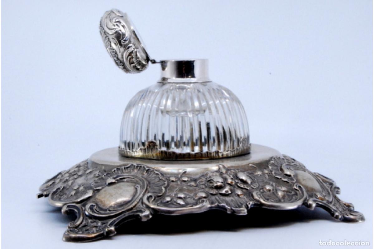 Antig&uuml;edades: tintero de plata - Foto 8
