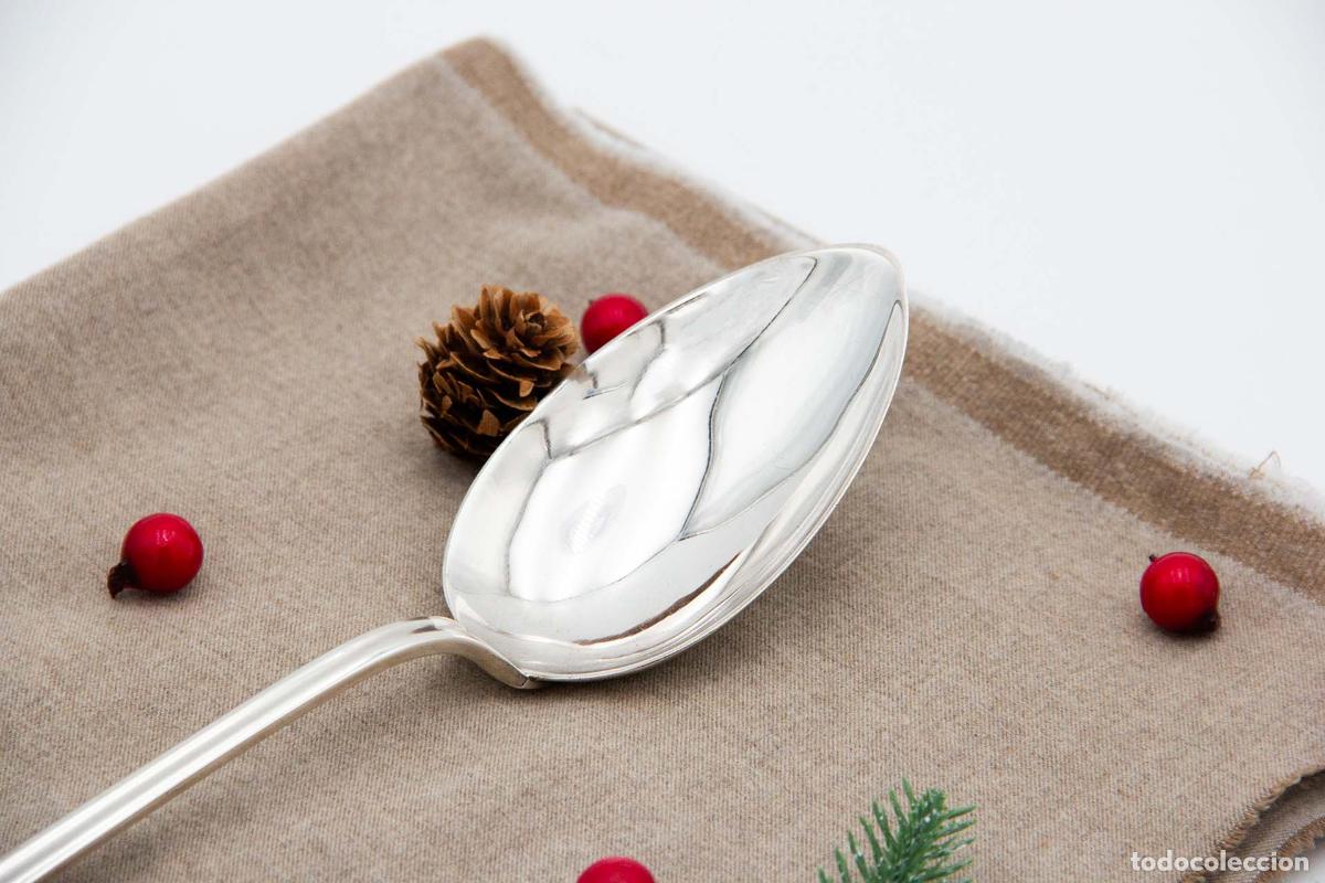Antig&uuml;edades: Cuchara de plata para servir arroz - Foto 4