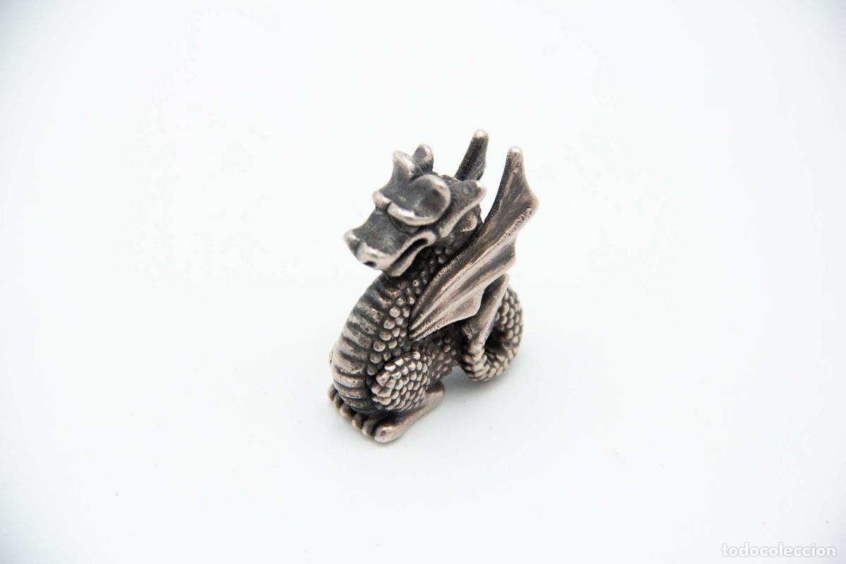 Oggetti Antichi: Drag&oacute;n chino en plata