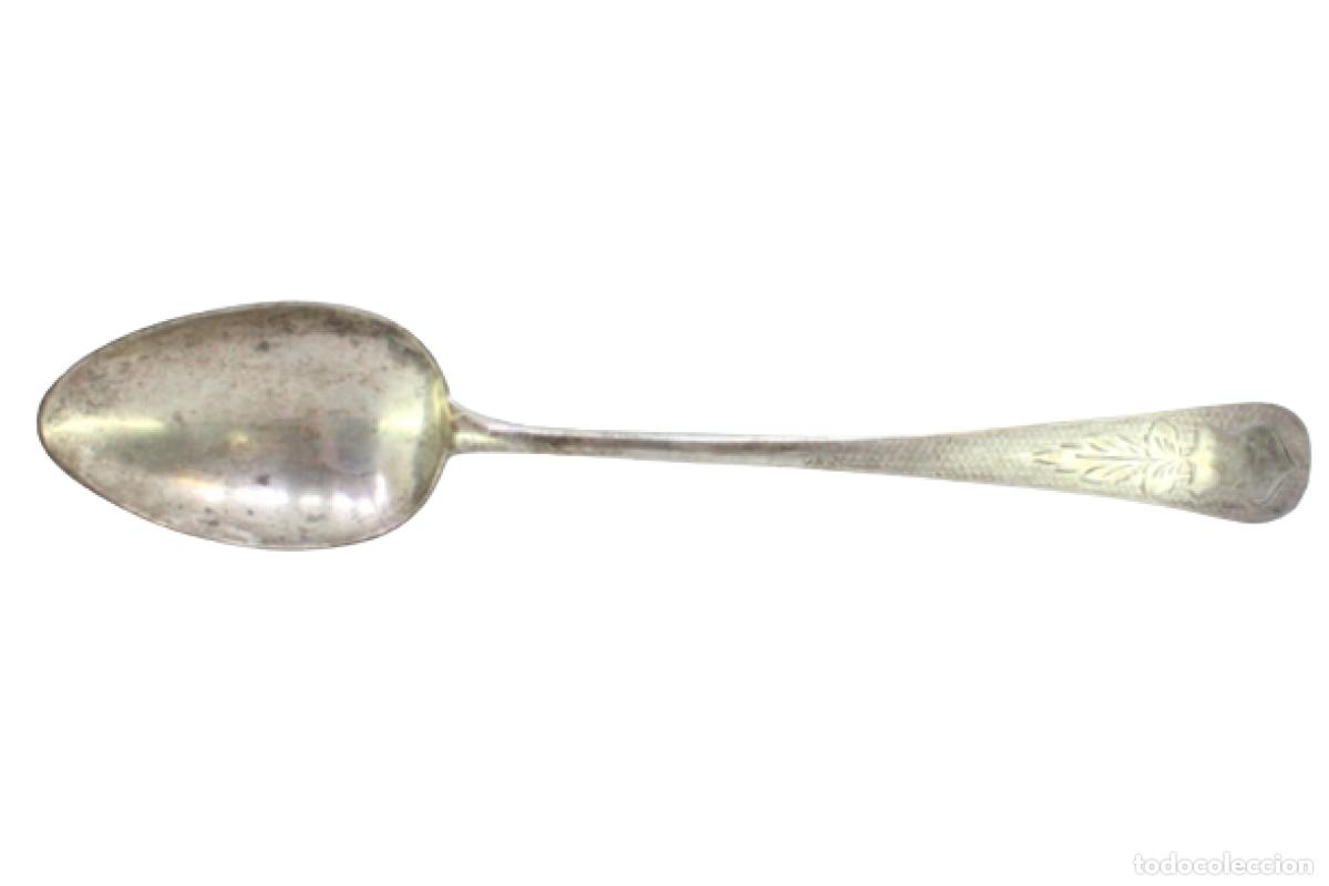 Antiquit&auml;ten: Cuchara de plata para servir arroz