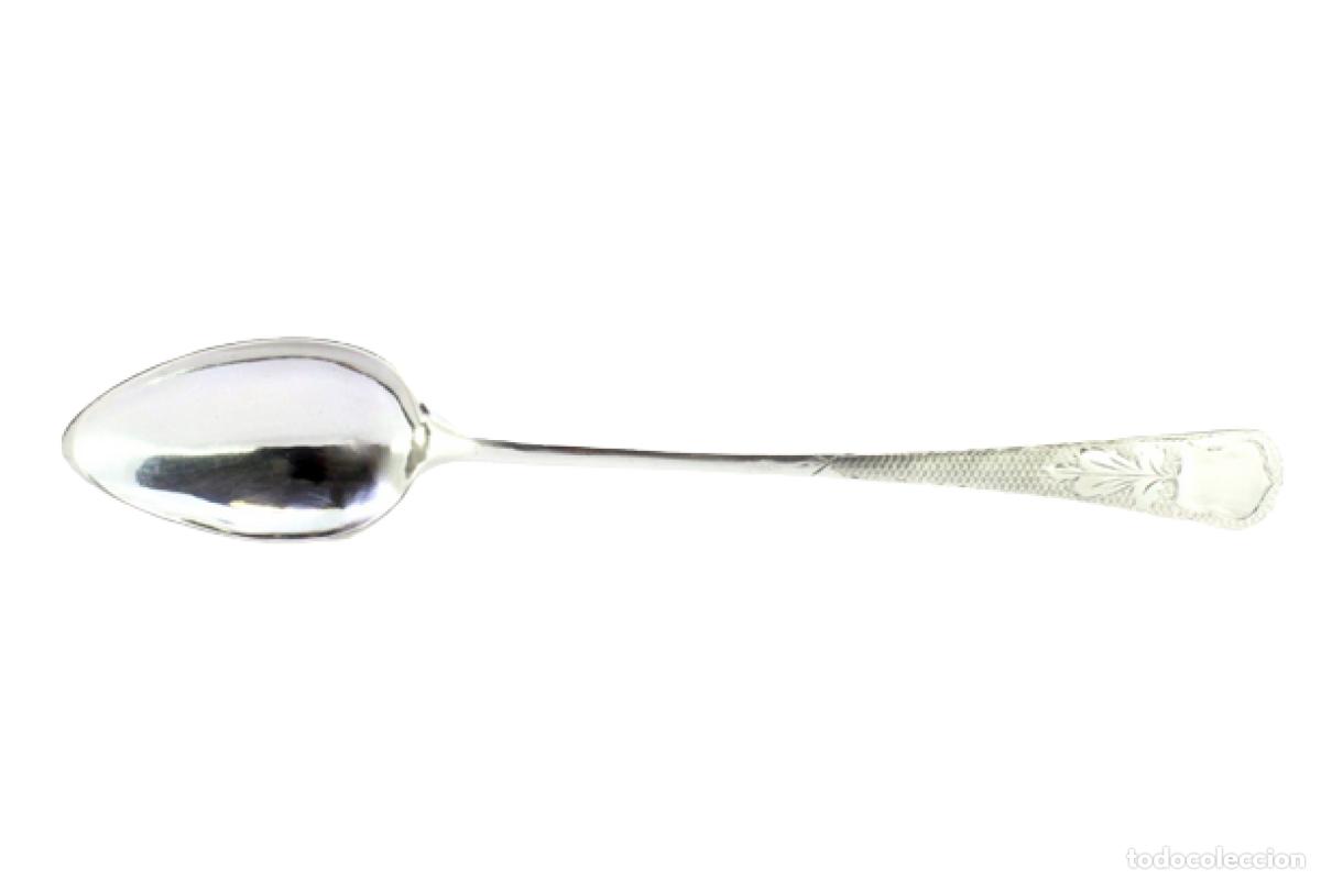 Antiquit&auml;ten: Cuchara de plata para servir arroz
