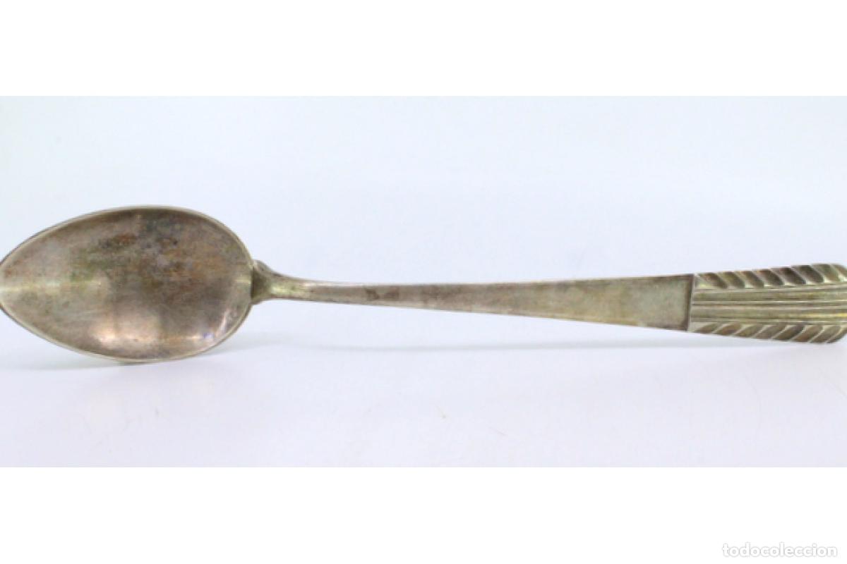 Antig&uuml;edades: Cuchara de plata para servir arroz - Foto 2