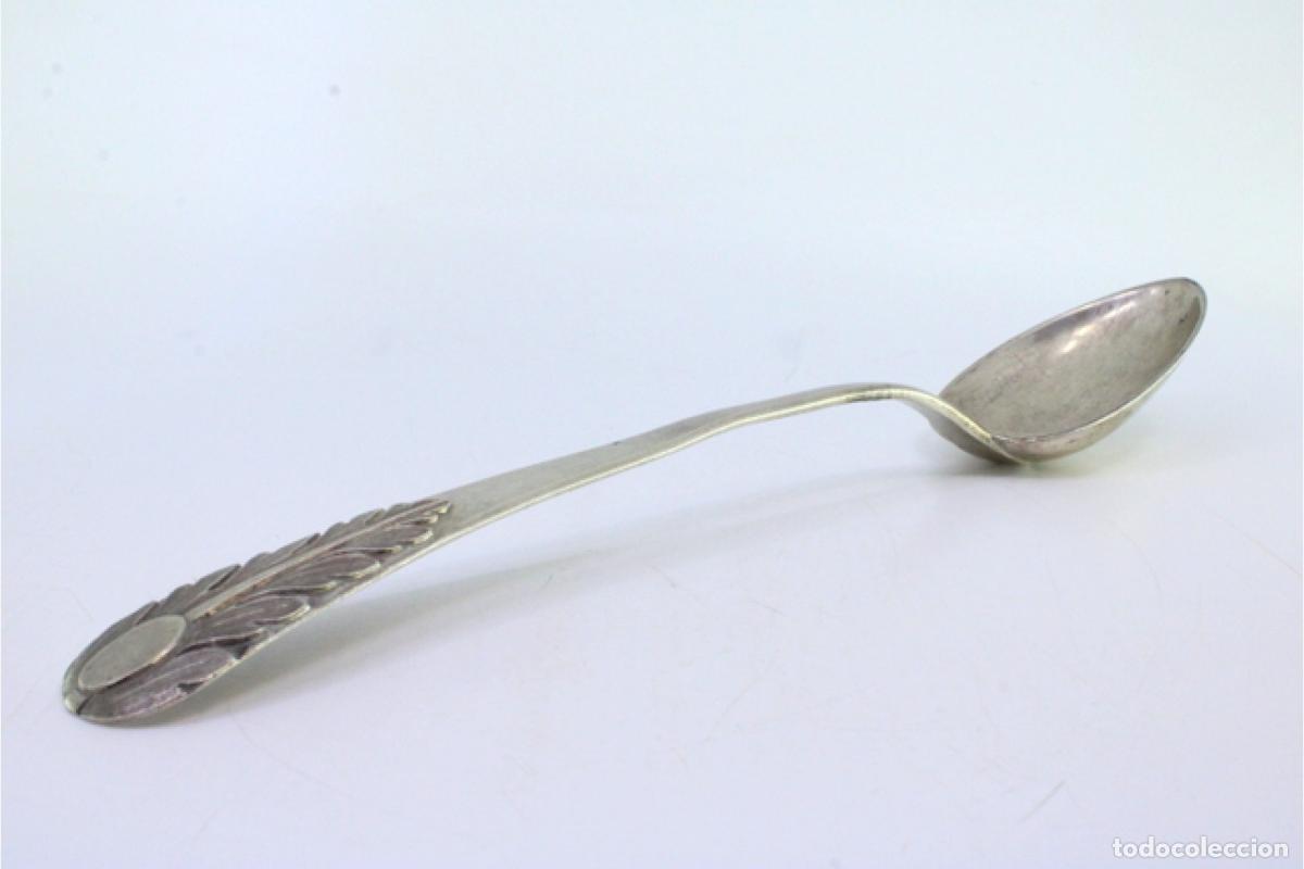 Antig&uuml;edades: Cuchara de plata para servir arroz - Foto 5