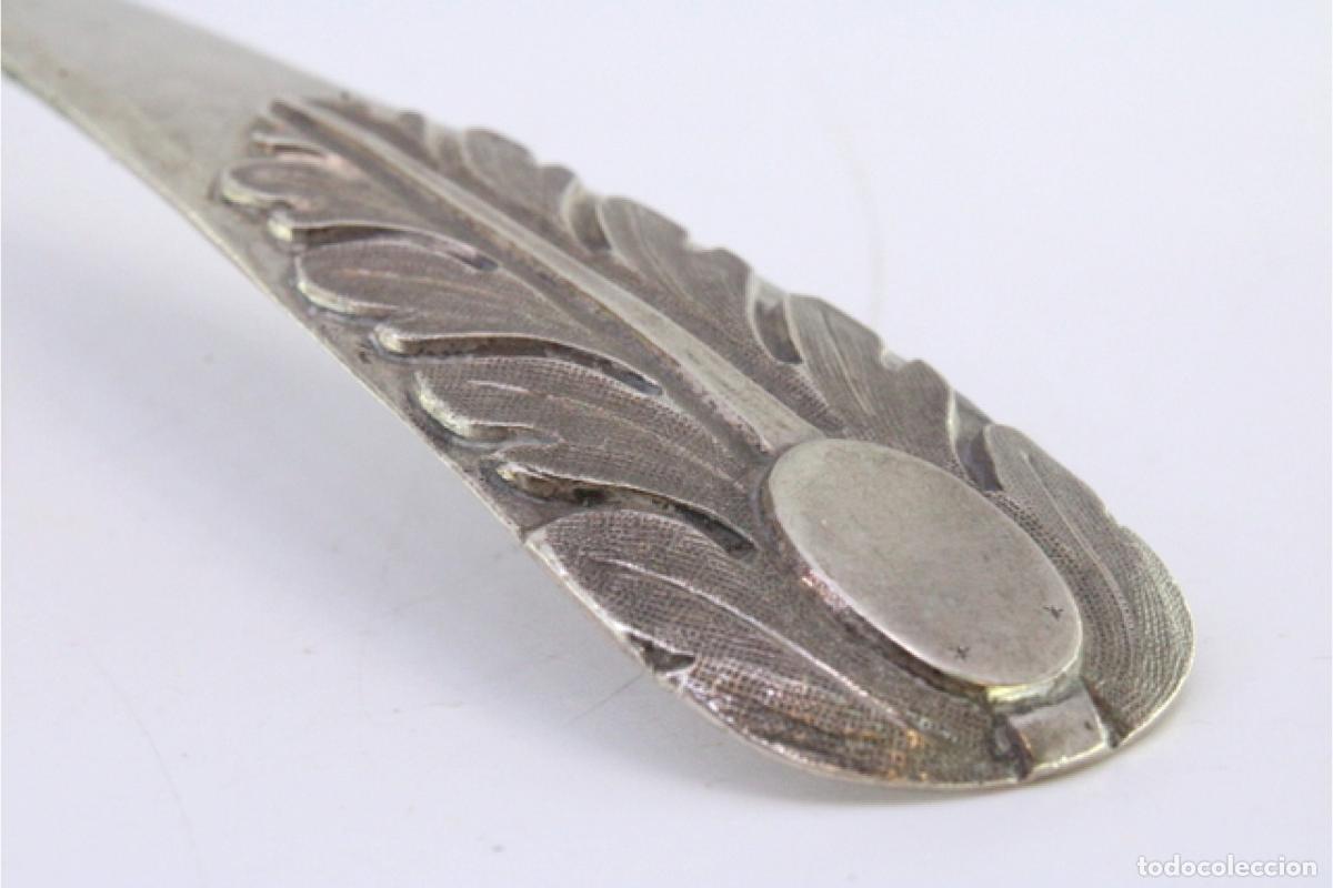 Antig&uuml;edades: Cuchara de plata para servir arroz - Foto 7